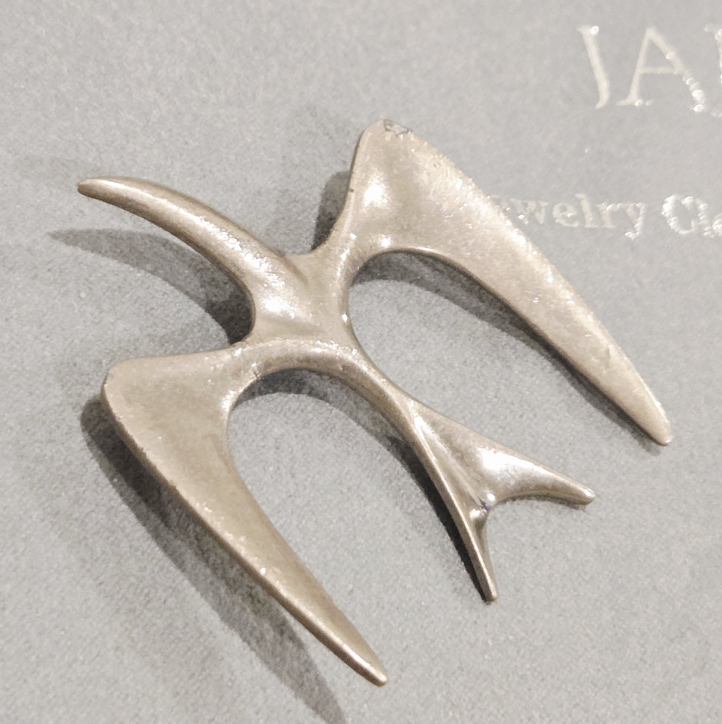Vintage 1967 Sarah Coventry Mr Seagull Brooch Modernist Design